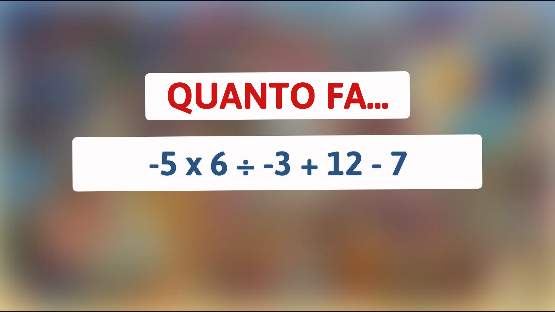 Scopri se sei un vero genio: riesci a risolvere questo rompicapo matematico che sta facendo impazzire la rete?"
