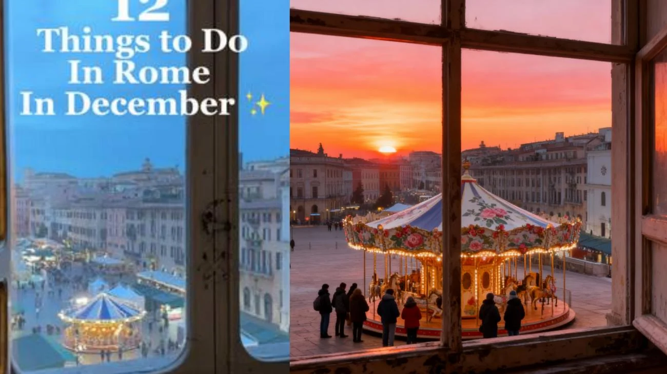 12 things to do in December in Rome 🇮🇹✨ 1 . Christmas World at Villa Borghese 2 . 100 Nativity Scene 3 . Giftland Market 4 . Sunday Brunch at Balagan 5 . Piazza Navona Christmas Market 6 . Coffe at Palazzo Talia 7 . Dinner show at St.Regis 8 . Shopping at Eataly 9 . Dinner Experience at Nite Kong 10 . Walks at Passetto di Borgo 11 . Visit Spanish Steps Christmas Tree 12 . Walks at Pantheon #roma #ig_rome #igersrome #instarome #vscorome"